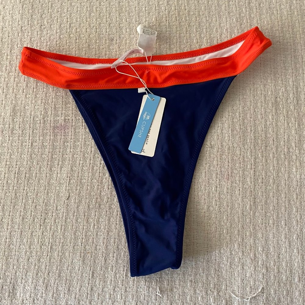 Women's V Cut Stretchy High Waisted Beach Bikini Bottom